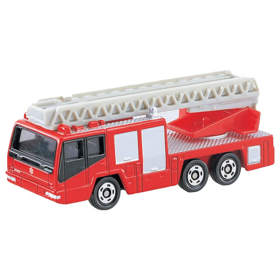 TOMICA - No.108 Hino Camión de Bomberos con Escalera (Morita Super Gyro Ladder)
