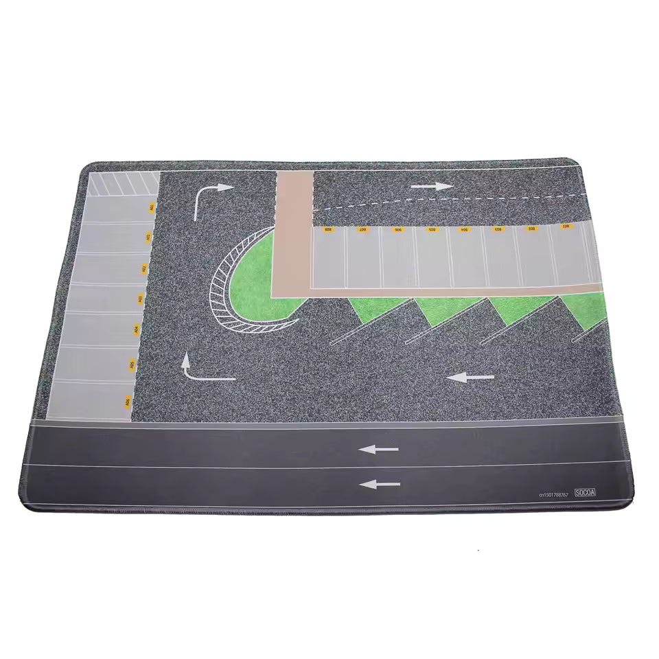 Alfombra / Mouse Pad - Parqueo para carros escala 1:64 - Tomica Costa Rica Collectors Club