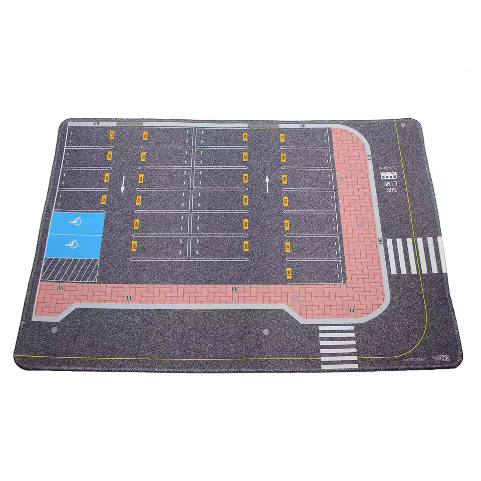 Alfombra / Mouse Pad - Parqueo para carros escala 1:64 - Tomica Costa Rica Collectors Club