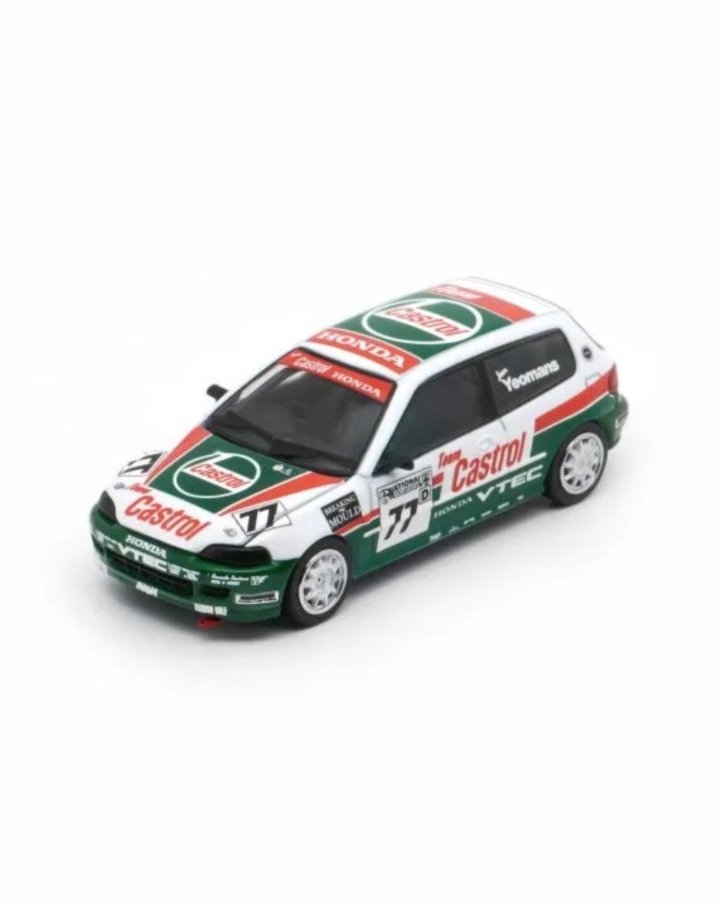 BM Creations - Honda Civic EG6 Castrol 77 National Saloon Car Cup 1993 [EDICIÓN LIMITADA] - Tomica Costa Rica Collectors Club