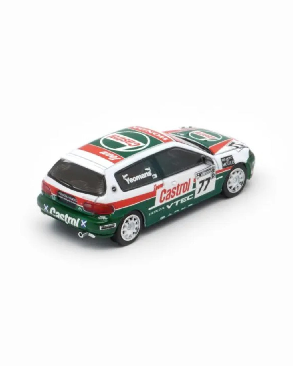 BM Creations - Honda Civic EG6 Castrol 77 National Saloon Car Cup 1993 [EDICIÓN LIMITADA] - Tomica Costa Rica Collectors Club
