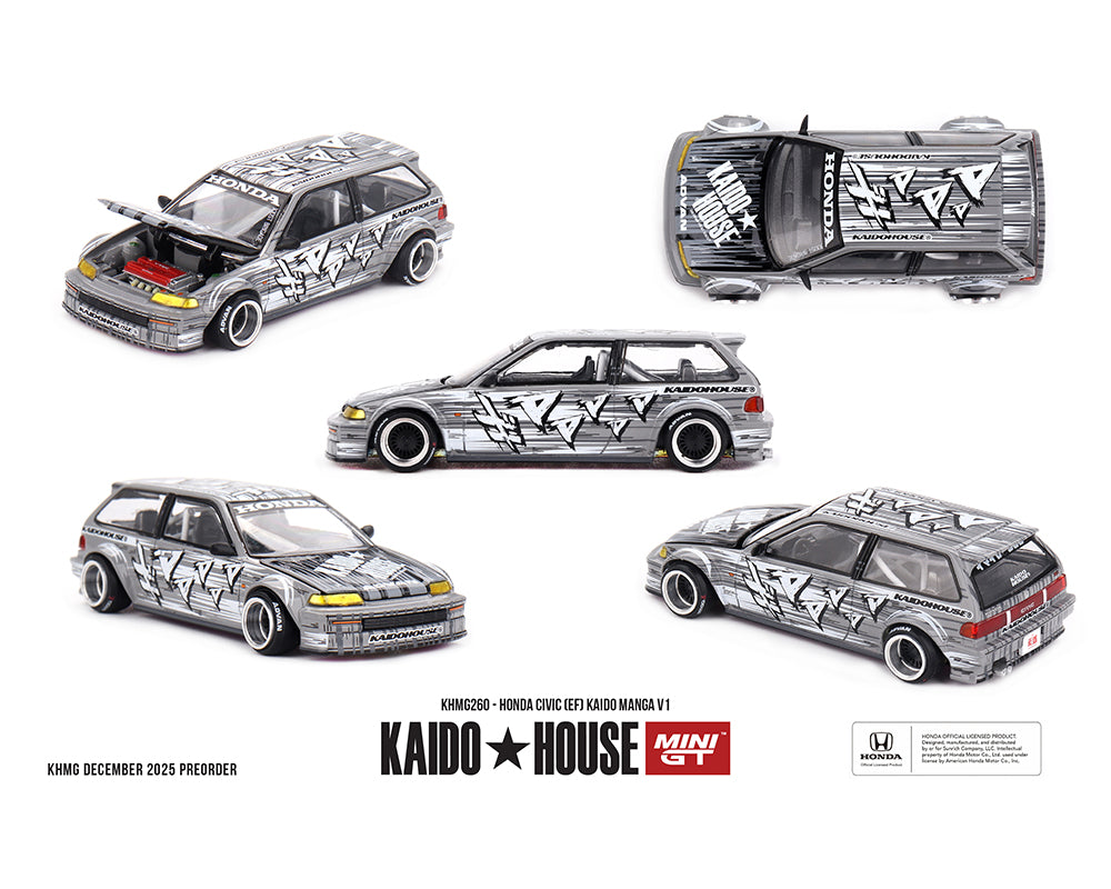 [JUNIO] KAIDO ★ HOUSE - Kaido House Mini GT Honda Civic (EF) Kaido Manga V1 - Tomica Costa Rica Collectors Club