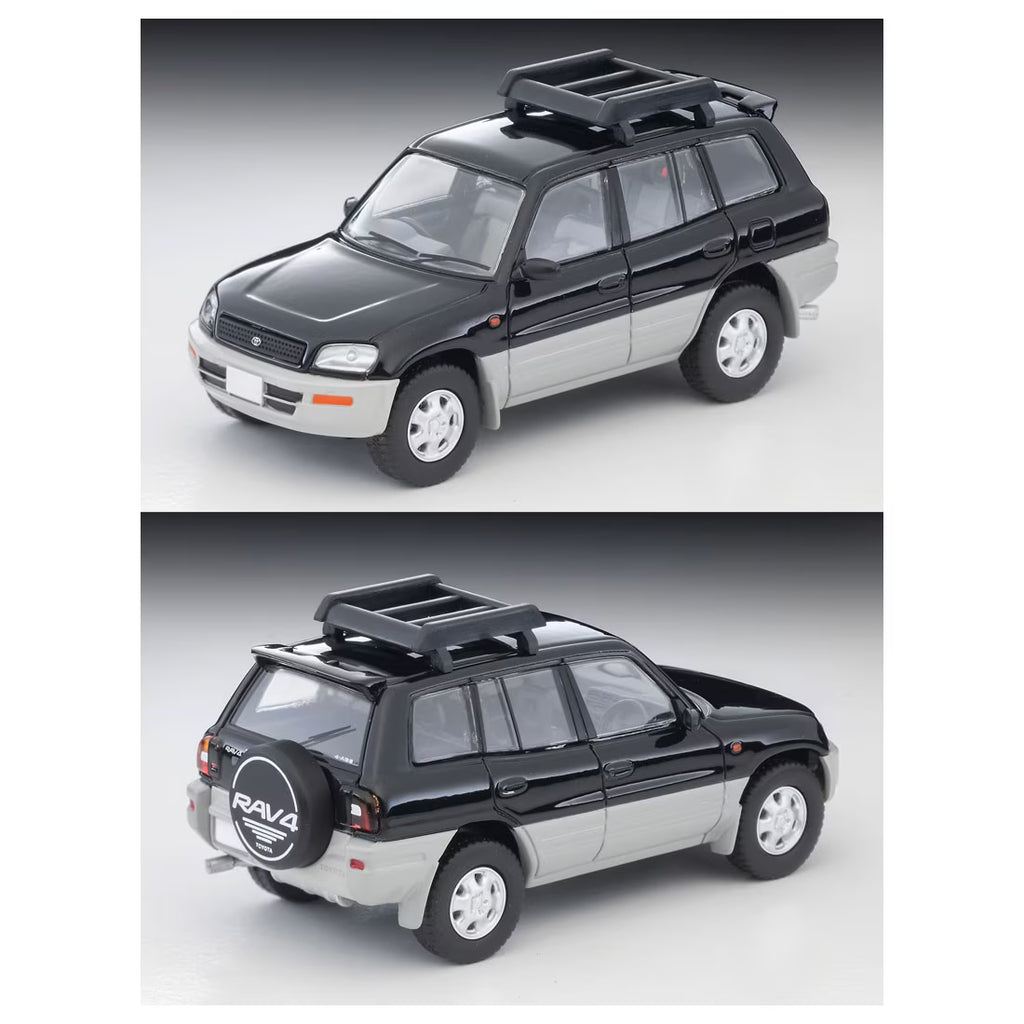 TOMICA Limited Vintage Neo - LV-N354e Toyota RAV4J V Modelo 1996 Paquete de 2 Tonos Extra (Negro/Plateado)