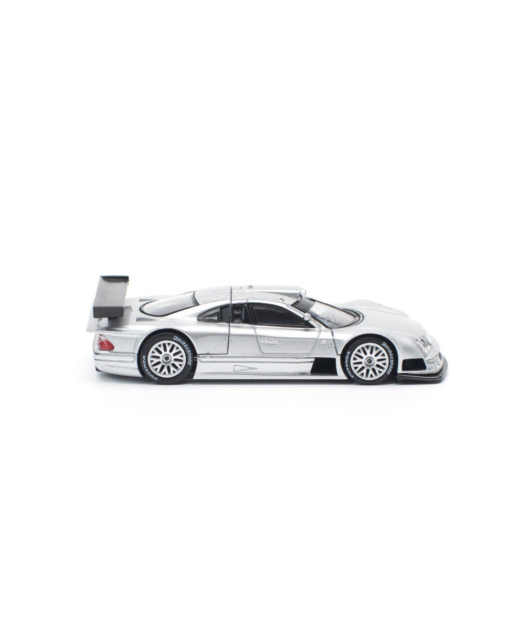 POP RACE - Mercedes Benz CLK-GTR Plateado - Tomica Costa Rica Collectors Club