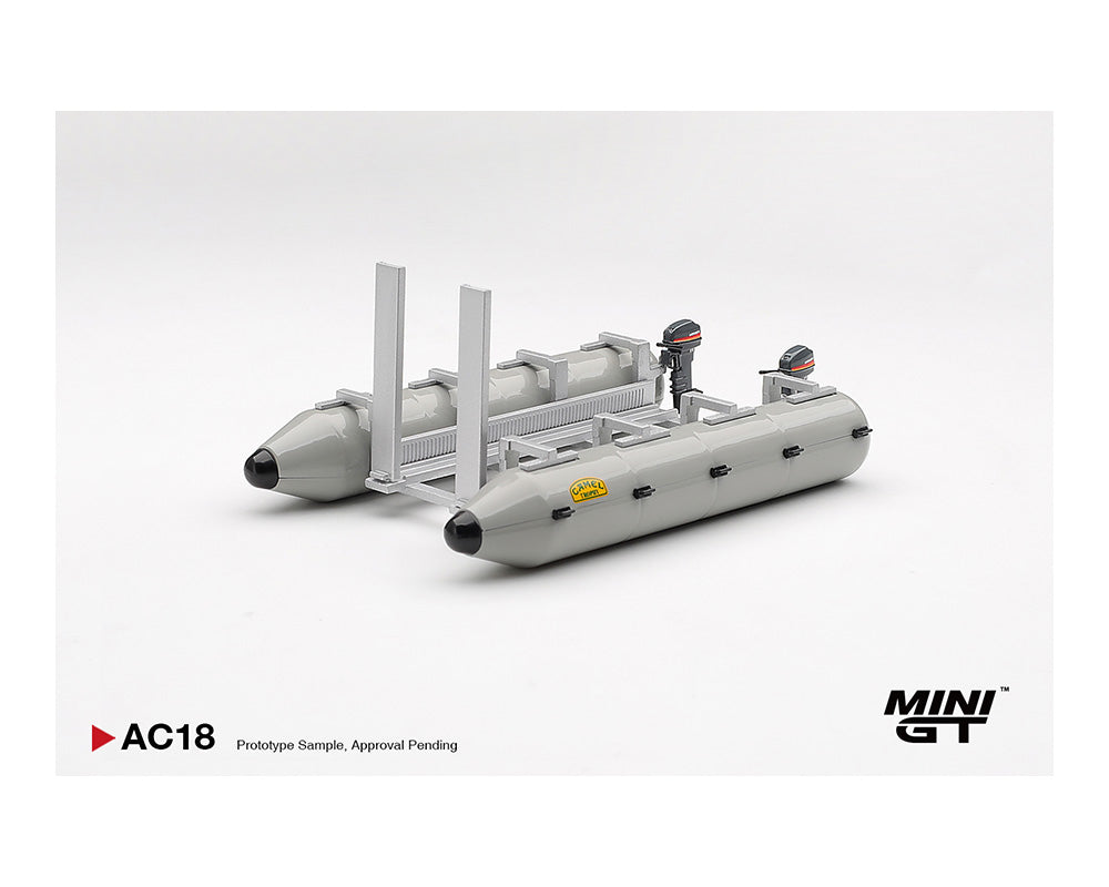 MINI GT - Balsa Pontón de apoyo Camel Trophy - Tomica Costa Rica Collectors Club