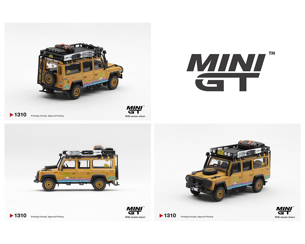MINI GT - Land Rover Defender 110 1998 Camel Trophy Tierra del Fuego CT.36 Equipo de Rumania - Tomica Costa Rica Collectors Club