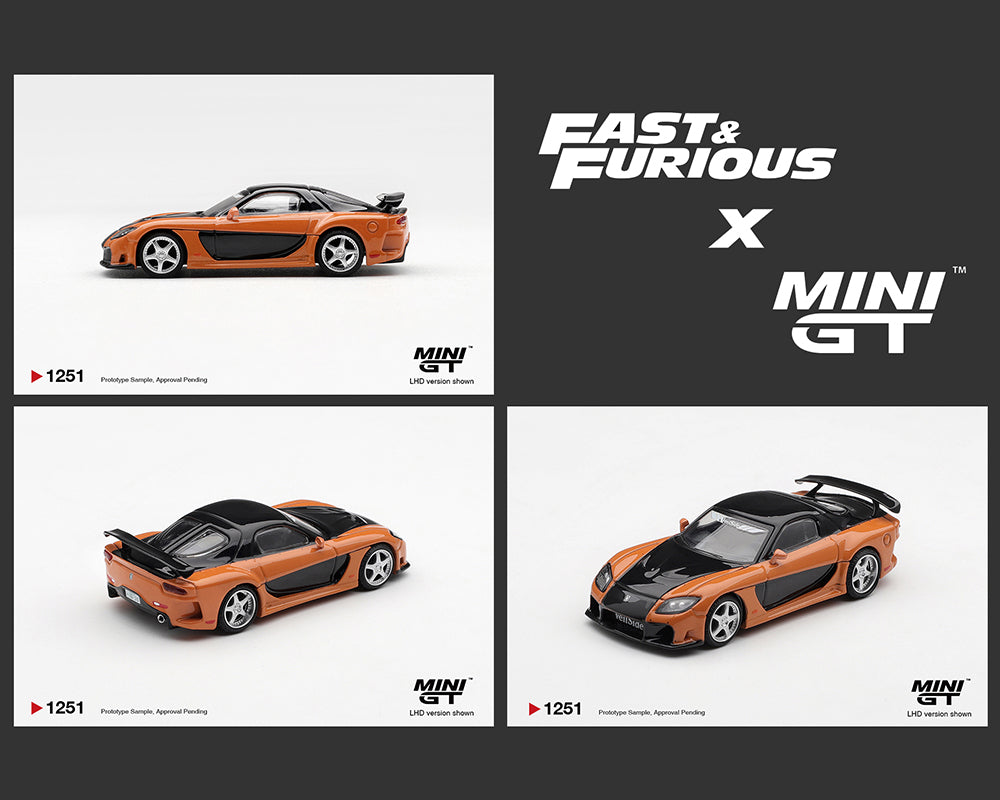 MINI GT x RÁPIDOS Y FURIOSOS - Mazda RX-7 VeilSide Fortune de Han (Edición Limitada) - Tomica Costa Rica Collectors Club