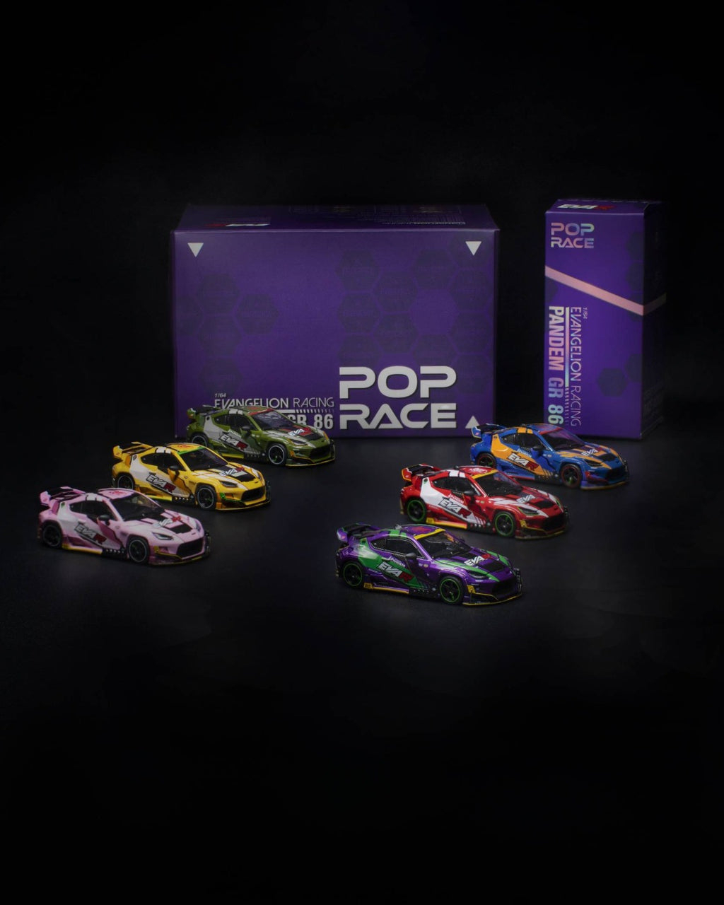 [SEPTIEMBRE] POP RACE x EVANGELION RACING PANDEM GR 86 [Cajas con Chase Misterioso] - Tomica Costa Rica Collectors Club