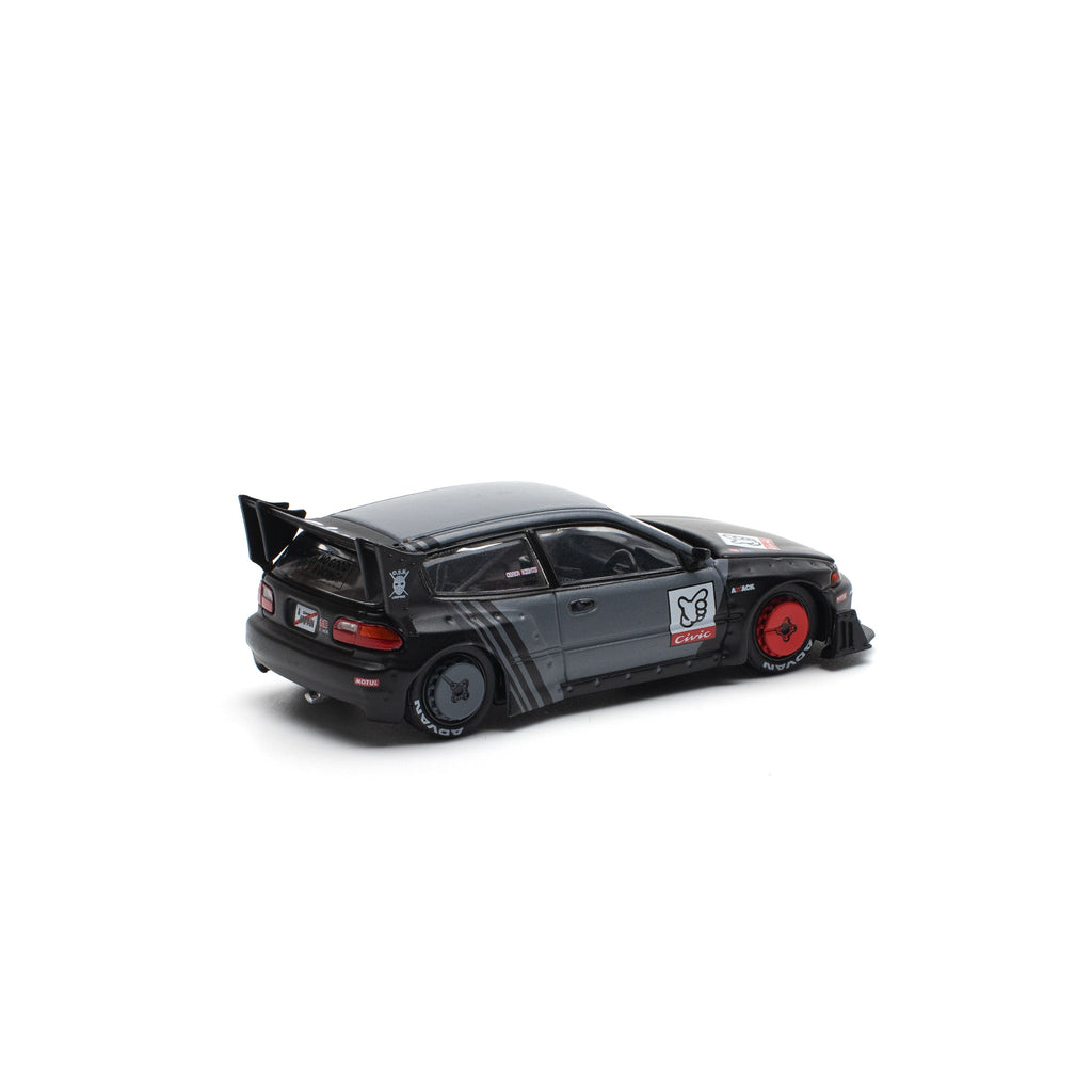 POP RACE - Pandem Civic EG6 'Kanjozoku' Negro Mate - Tomica Costa Rica Collectors Club