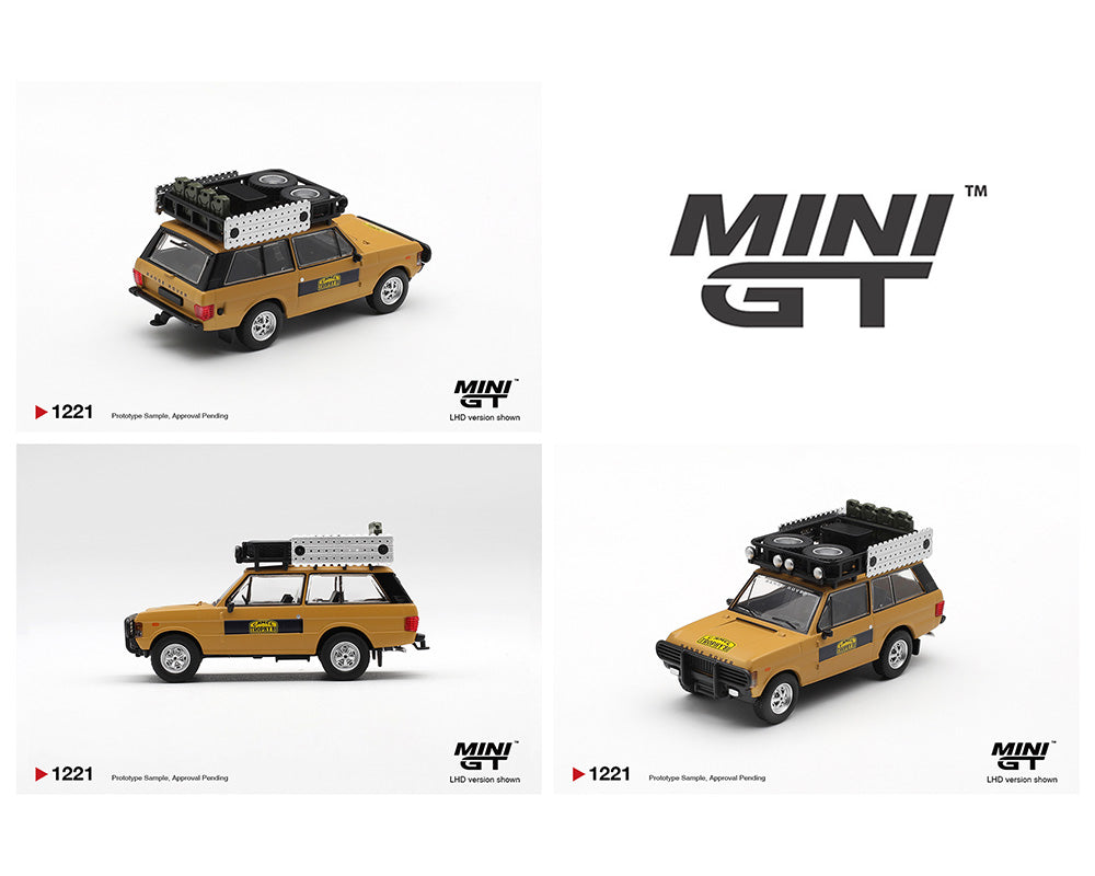 MINI GT - Range Rover 1981 Camel Trophy Sumatra K. Stoppa & A. Valldorf - Tomica Costa Rica Collectors Club