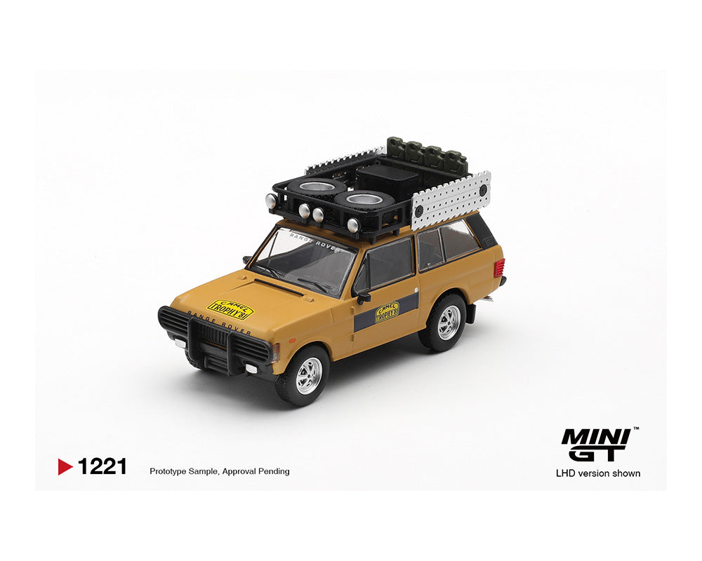 MINI GT - Range Rover 1981 Camel Trophy Sumatra K. Stoppa & A. Valldorf - Tomica Costa Rica Collectors Club