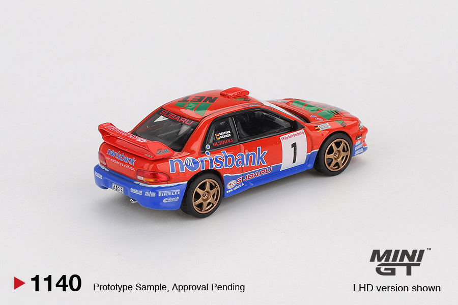 MINI GT - Subaru Impreza DRM Campeón del WRC97 #1 1999 - Tomica Costa Rica Collectors Club