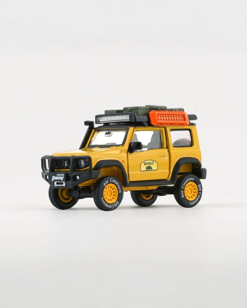 BM Creations - Suzuki Jimny 2019 Rhino Pack con Accesorios Ivory Matte - Tomica Costa Rica Collectors Club