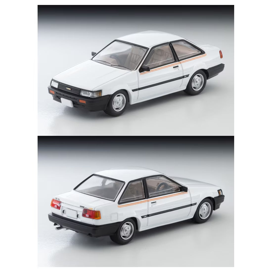 TOMICA Limited Vintage NEO - TLV-N284e Toyota Corolla Levin 1983 (2 puertas, color lima/blanco) - Tomica Costa Rica Collectors Club