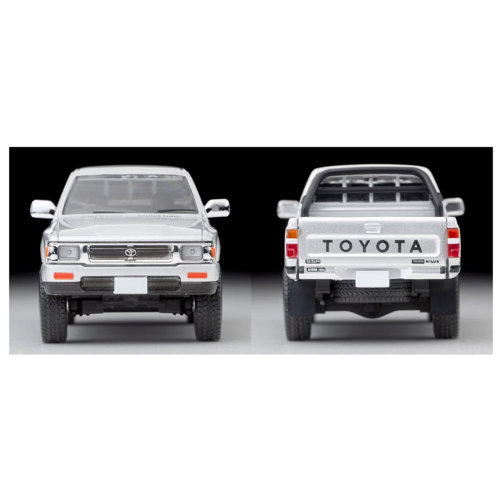 TOMICA Limited Vintage Neo - LV-N256c Toyota Hilux 4WD Pickup Doble Cabina SSR (Plateado) Modelo 1991