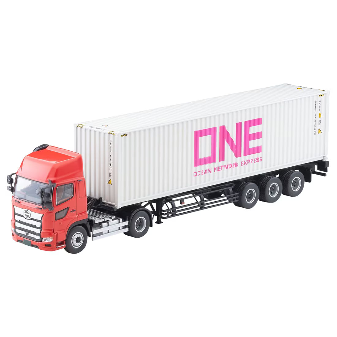 TOMICA Limited Vintage Neo - LV-N292d Hino Profia 40ft Marine Container Trailer (Toho Sharyo TC36H1C34) Contenedor Ocean Network Express