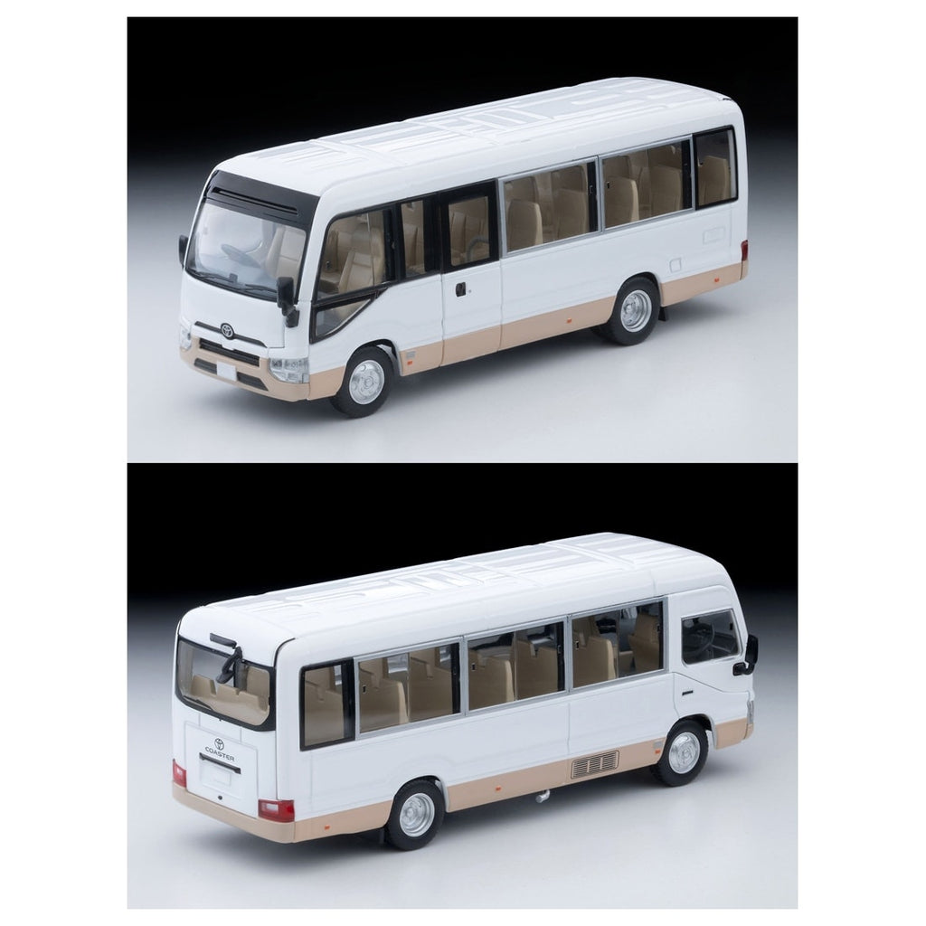 TOMICA Limited Vintage Neo - LV-N294d Toyota Coaster LX (Blanco/Beige) - Tomica Costa Rica Collectors Club