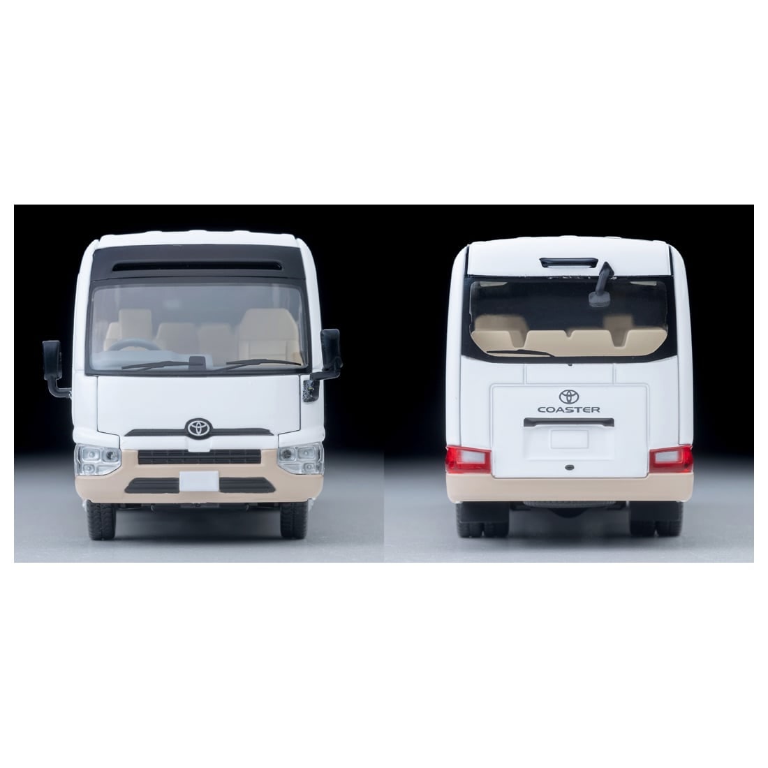 TOMICA Limited Vintage Neo - LV-N294d Toyota Coaster LX (Blanco/Beige) - Tomica Costa Rica Collectors Club