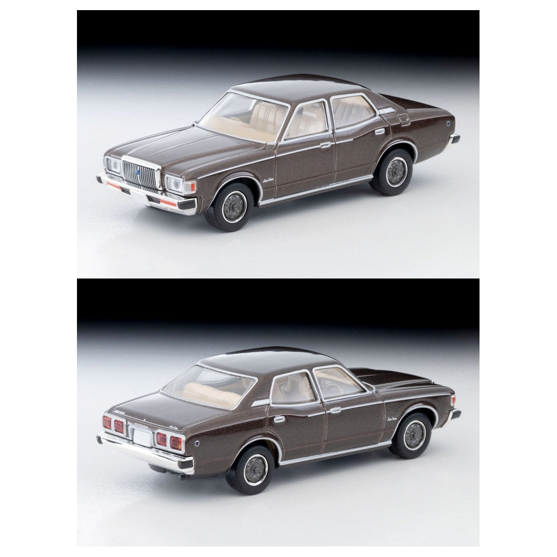 TOMICA Limited Vintage Neo - LV-N83c Toyota Crown Hardtop 4 Puertas 2000 Super Saloon Extra (Café) - Tomica Costa Rica Collectors Club