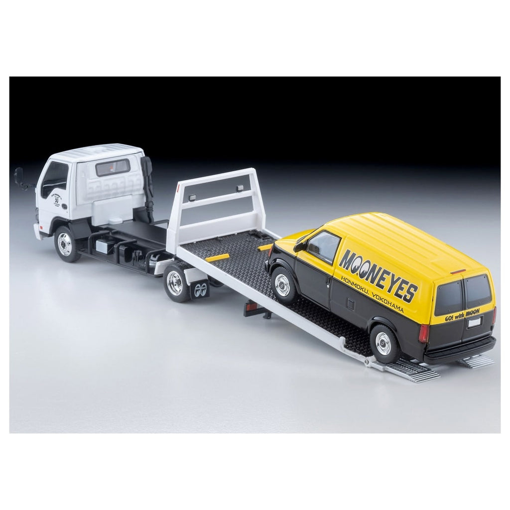 TOMICA Limited Vintage Neo - LV-N391a Isuzu Elf Grúa Hanamidai Safety Loader (MOONEYES) - Tomica Costa Rica Collectors Club