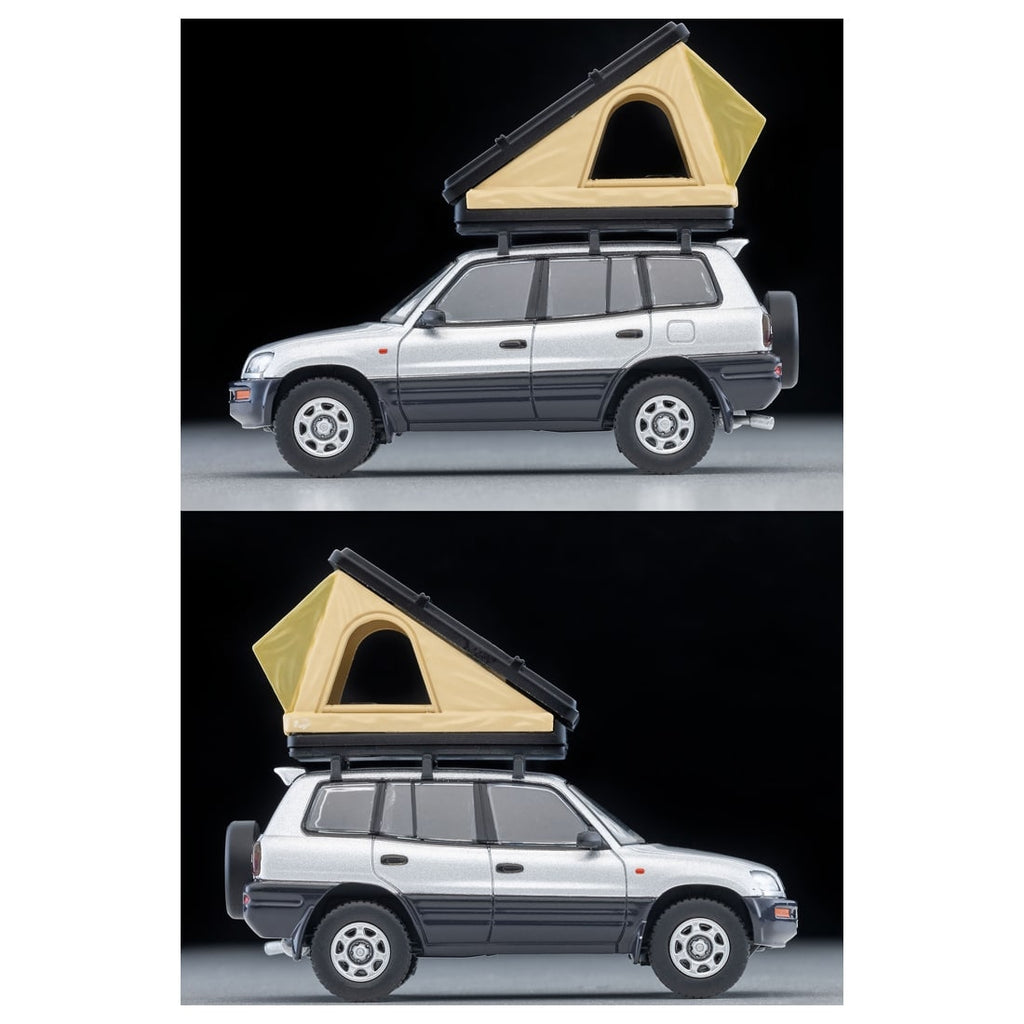 TOMICA Limited Vintage Neo - LV-N354c Toyota RAV4J V (Silver) w/Tent Figure - Tomica Costa Rica Collectors Club