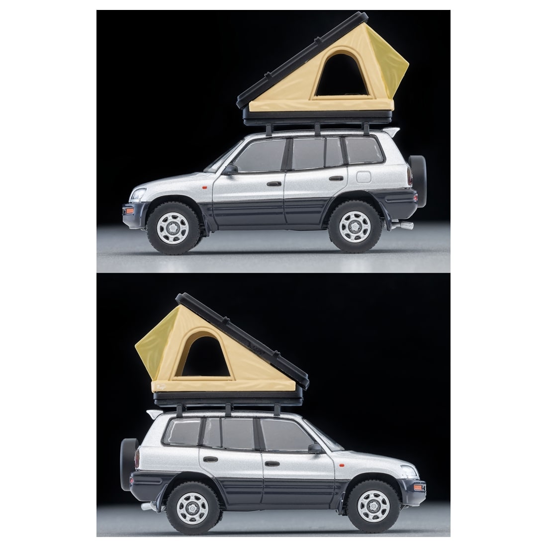 TOMICA Limited Vintage Neo - LV-N354c Toyota RAV4J V (Silver) w/Tent Figure - Tomica Costa Rica Collectors Club