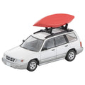 TOMICA Limited Vintage Neo - LV-N328b Subaru Forester Custom Version (White/Silver) Kayak Figure - Tomica Costa Rica Collectors Club