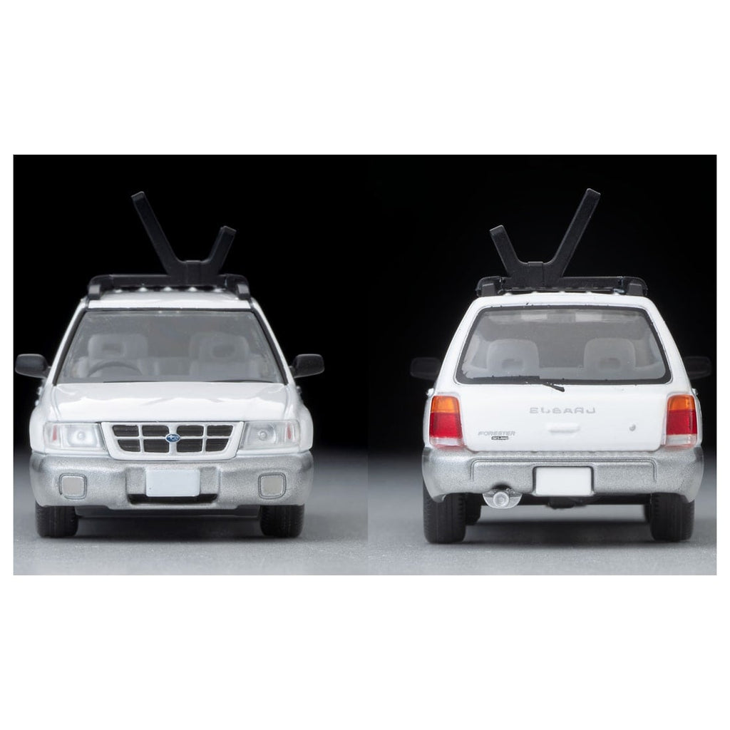TOMICA Limited Vintage Neo - LV-N328b Subaru Forester Custom Version (White/Silver) Kayak Figure - Tomica Costa Rica Collectors Club