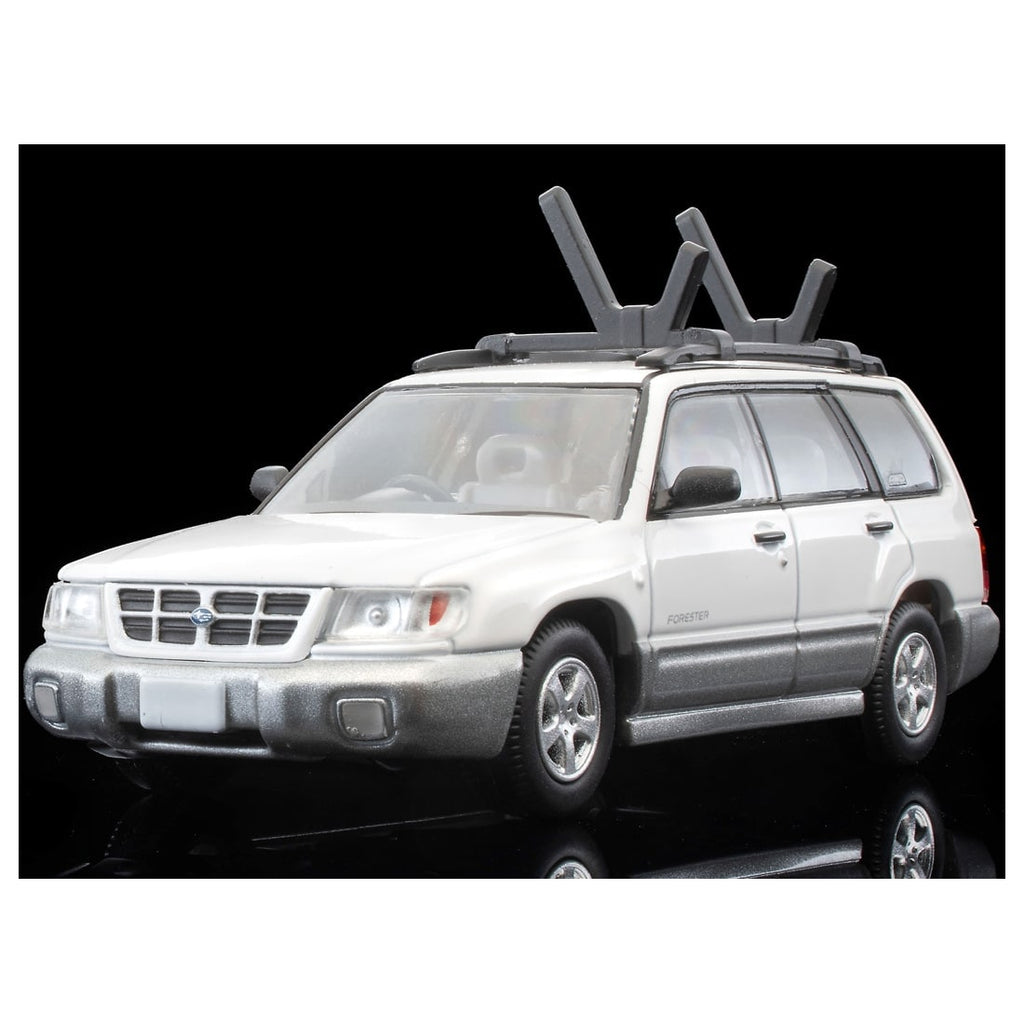 TOMICA Limited Vintage Neo - LV-N328b Subaru Forester Custom Version (White/Silver) Kayak Figure - Tomica Costa Rica Collectors Club