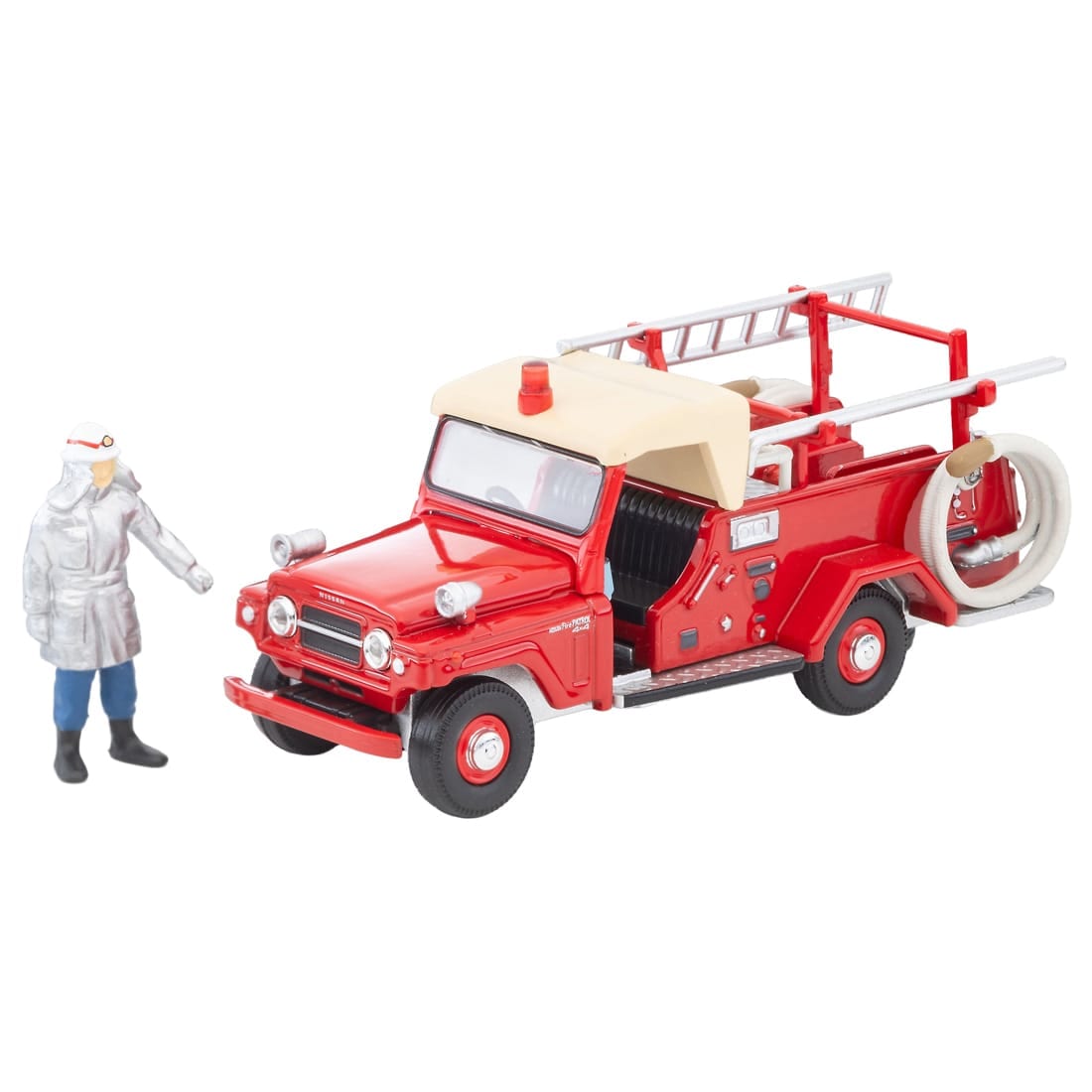 TOMICA Limited Vintage - LV-31c Nissan Patrol Pump Camion de Bomberos (con Figura) - Tomica Costa Rica Collectors Club