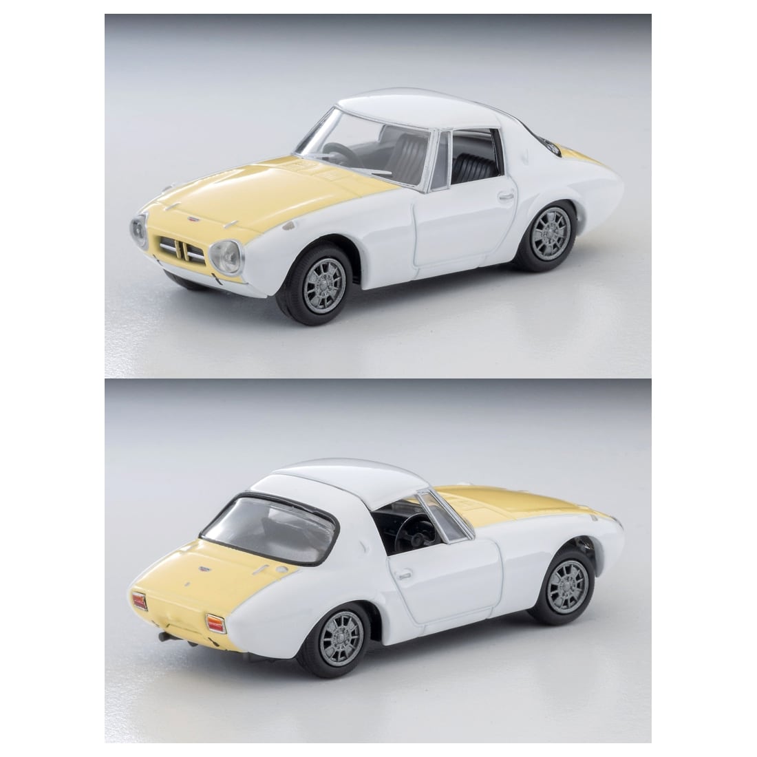 TOMICA Limited Vintage - LV-215b Toyota Sports 800 Custom Color (White/Yellow) '65 Type - Tomica Costa Rica Collectors Club
