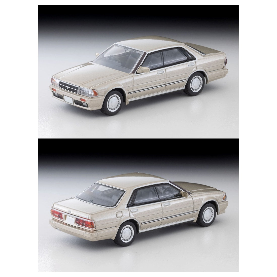 TOMICA Limited Vintage Neo - LV-N368b Nissan Cedric HT V20 Twin Cam Turbo Gran Turismo SV (Yellowish Silver) 89 - Tomica Costa Rica Collectors Club
