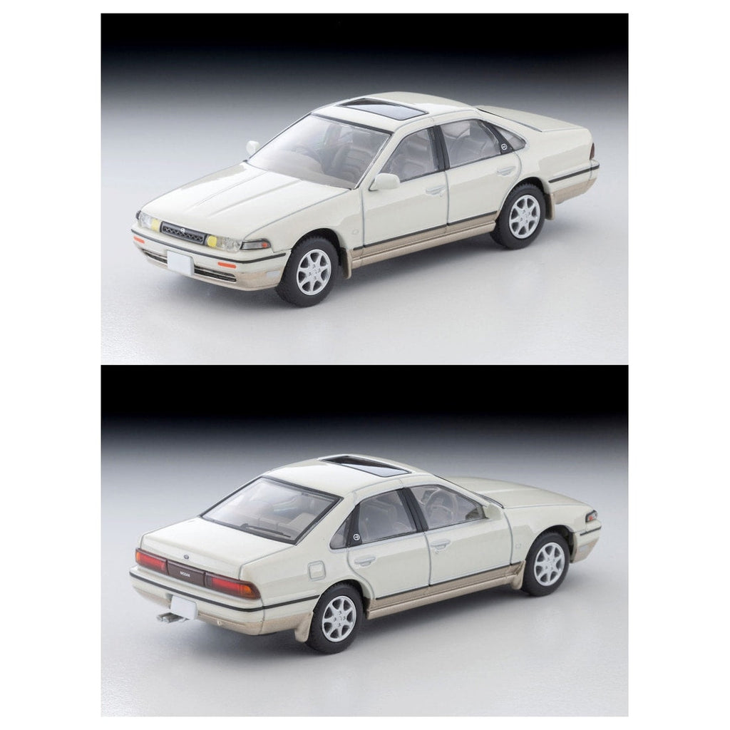 TOMICA Limited Vintage Neo - LV-N319c Nissan Cefiro Town Ride SV (White/Beige) 1991 Modelo - Tomica Costa Rica Collectors Club