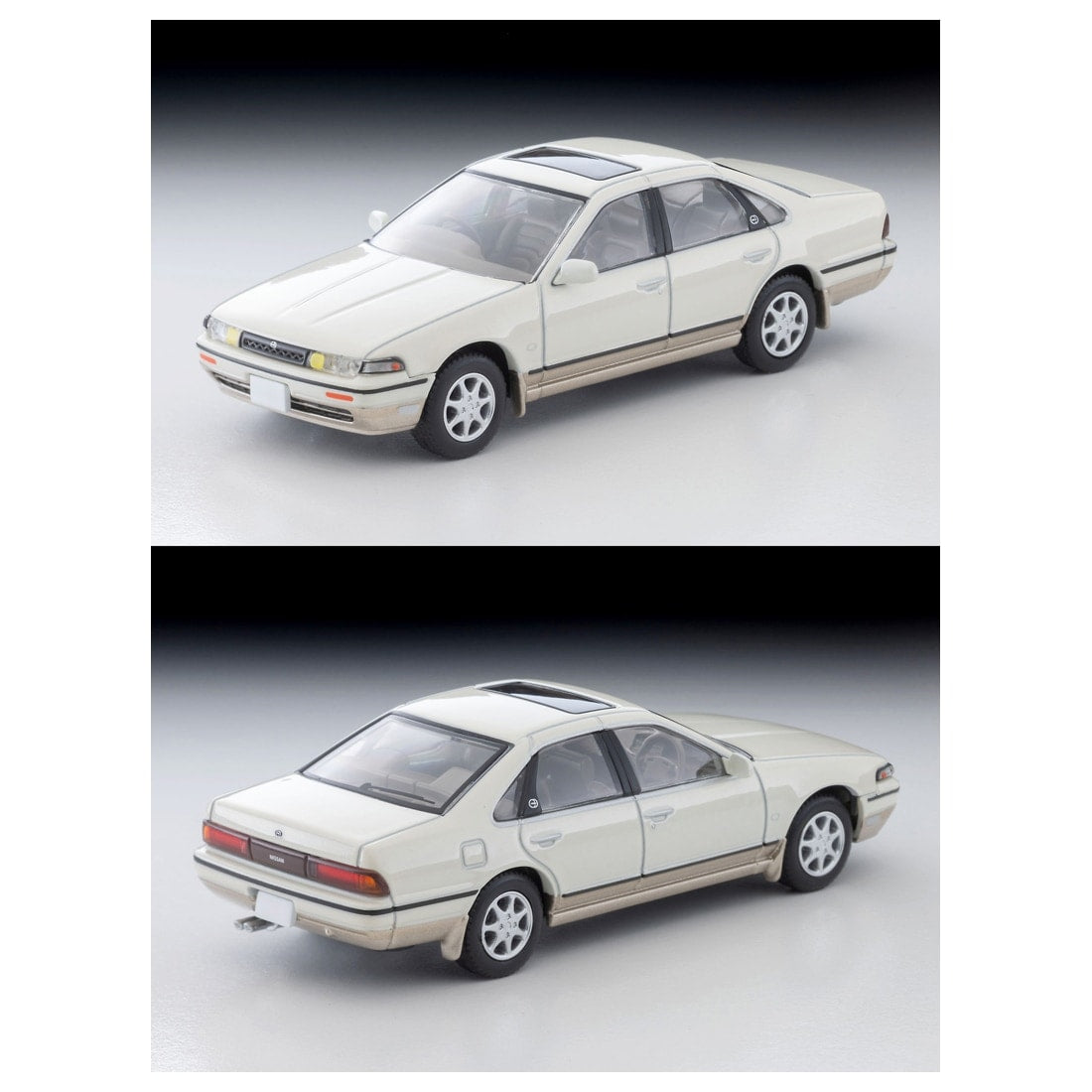 TOMICA Limited Vintage Neo - LV-N319c Nissan Cefiro Town Ride SV (White/Beige) 1991 Modelo - Tomica Costa Rica Collectors Club