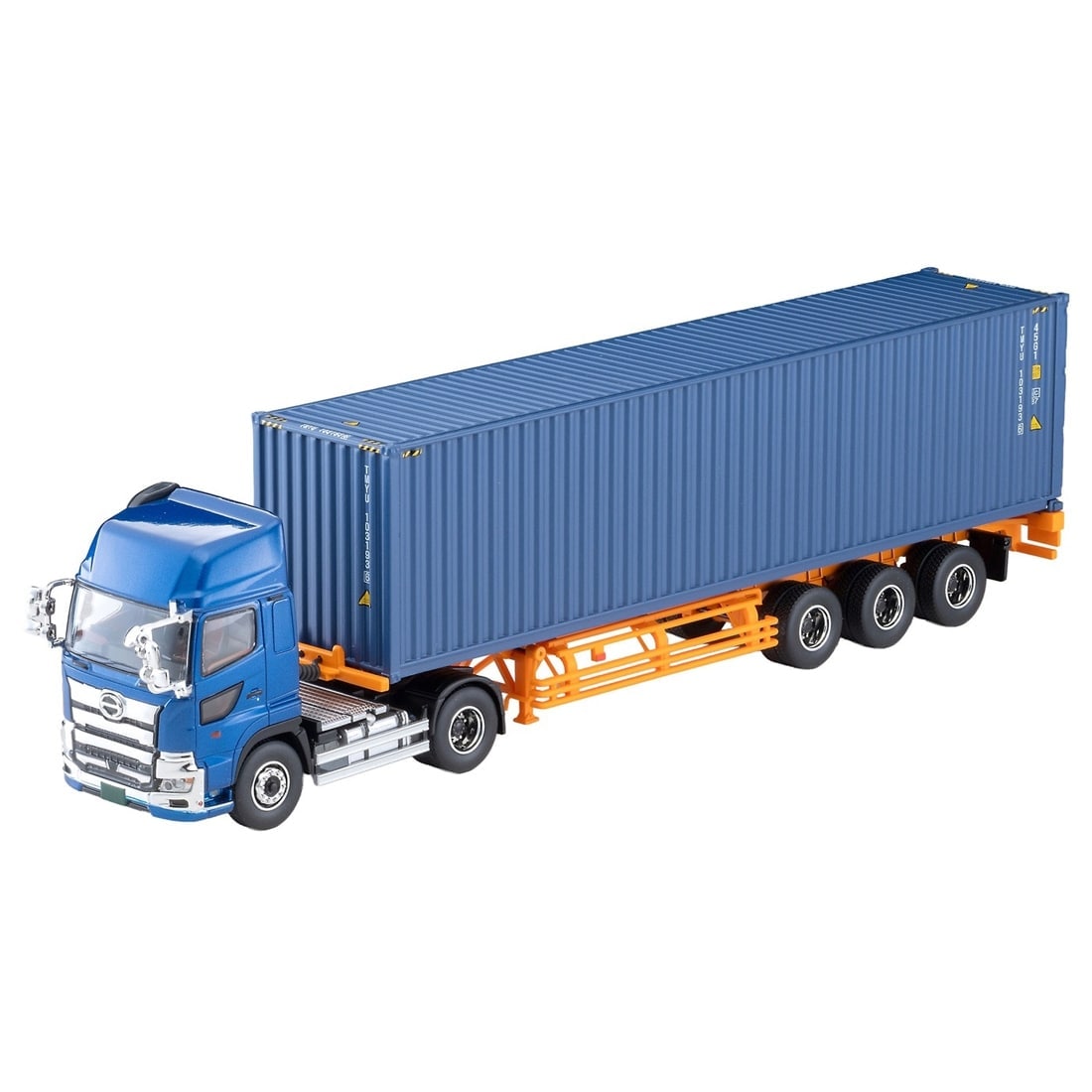 TOMICA Limited Vintage Neo - LV-N292e Hino Profia 40ft Marine Container Trailer (Toho Car Corporation TC36H1C34) (Blue) - Tomica Costa Rica Collectors Club