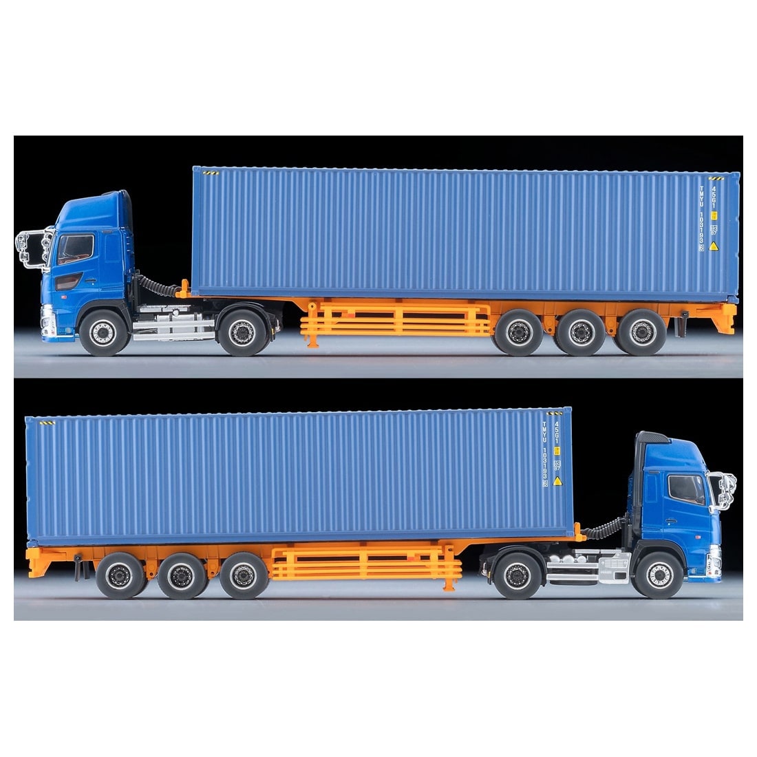 TOMICA Limited Vintage Neo - LV-N292e Hino Profia 40ft Marine Container Trailer (Toho Car Corporation TC36H1C34) (Blue) - Tomica Costa Rica Collectors Club