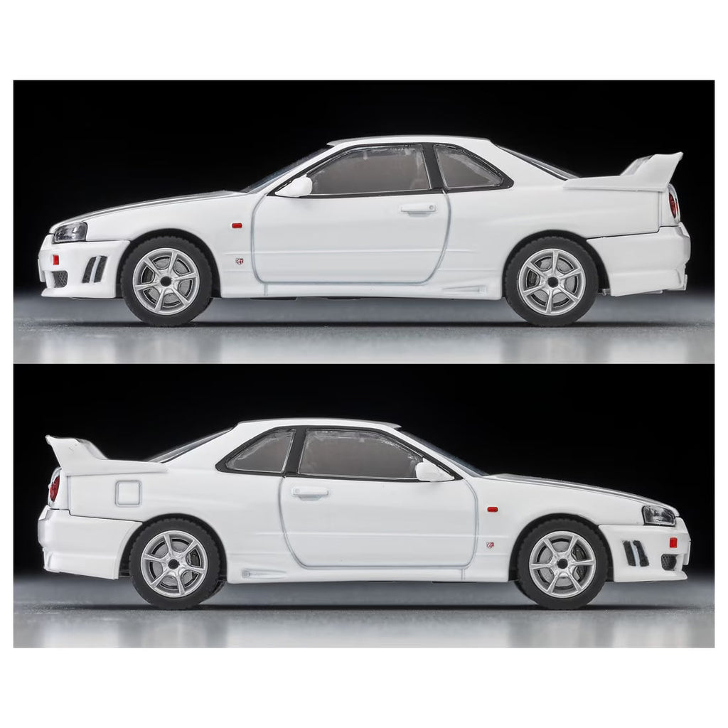 TOMICA Limited Vintage Neo - LV-N365b Nissan Skyline 2-door Sport Coupe 25GT TURBO con Pieza Opcional (White) 1998 Modelo - Tomica Costa Rica Collectors Club