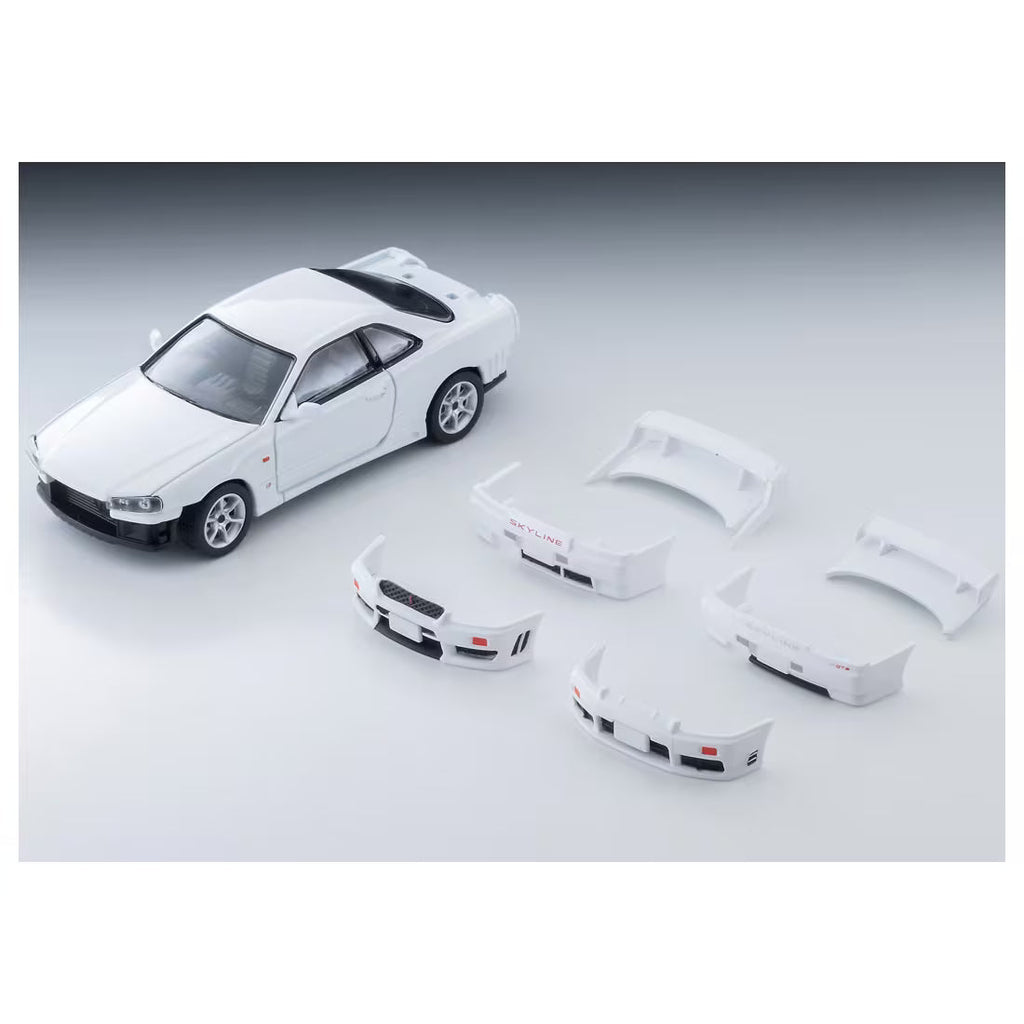 TOMICA Limited Vintage Neo - LV-N365b Nissan Skyline 2-door Sport Coupe 25GT TURBO con Pieza Opcional (White) 1998 Modelo - Tomica Costa Rica Collectors Club