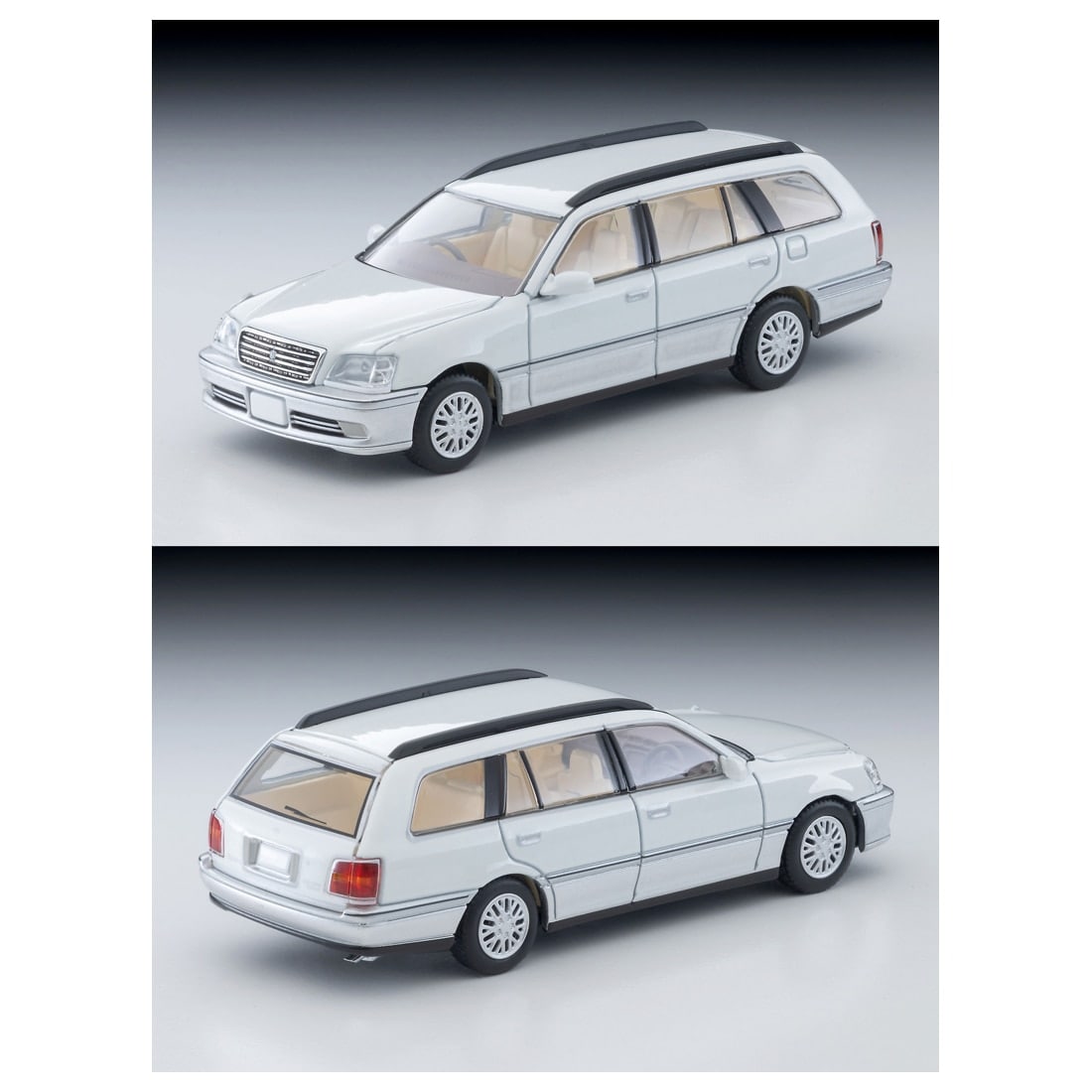 TOMICA Limited Vintage Neo - LV-N378a Toyota Crown Estate Royal Saloon (White/Silver) 2000s Modelo - Tomica Costa Rica Collectors Club