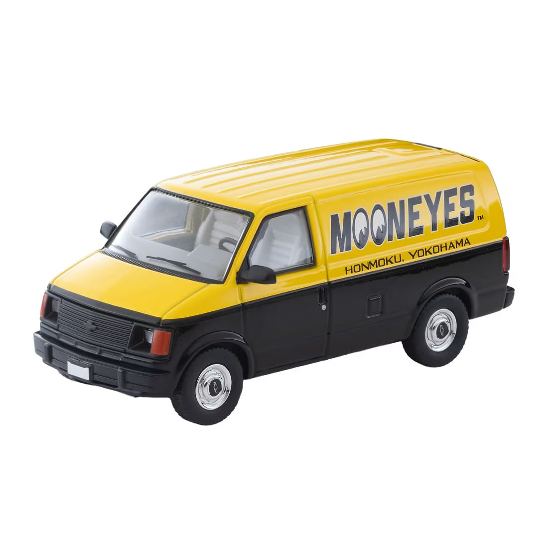 TOMICA Limited Vintage Neo - LV-N344b Chevrolet Astro Van (MOONEYES) Yellow/Black - Tomica Costa Rica Collectors Club