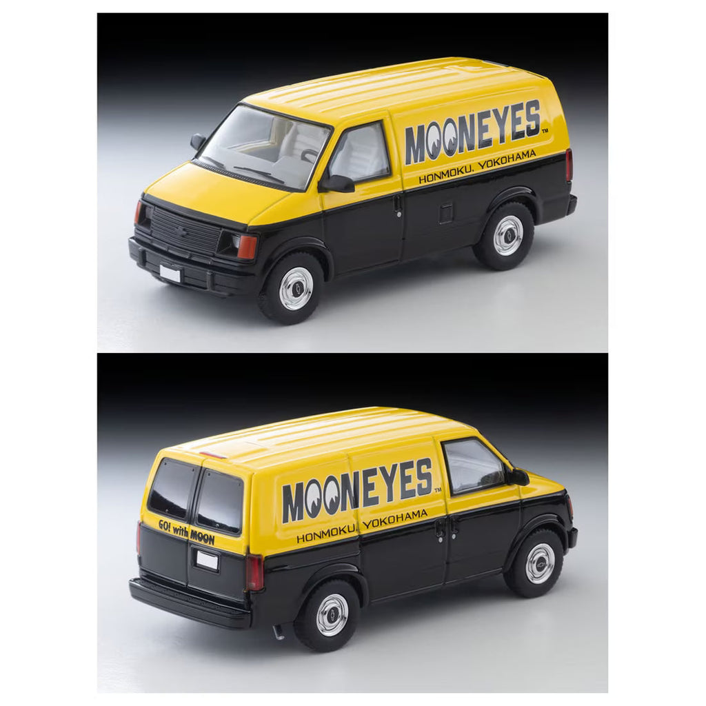 TOMICA Limited Vintage Neo - LV-N344b Chevrolet Astro Van (MOONEYES) Yellow/Black - Tomica Costa Rica Collectors Club