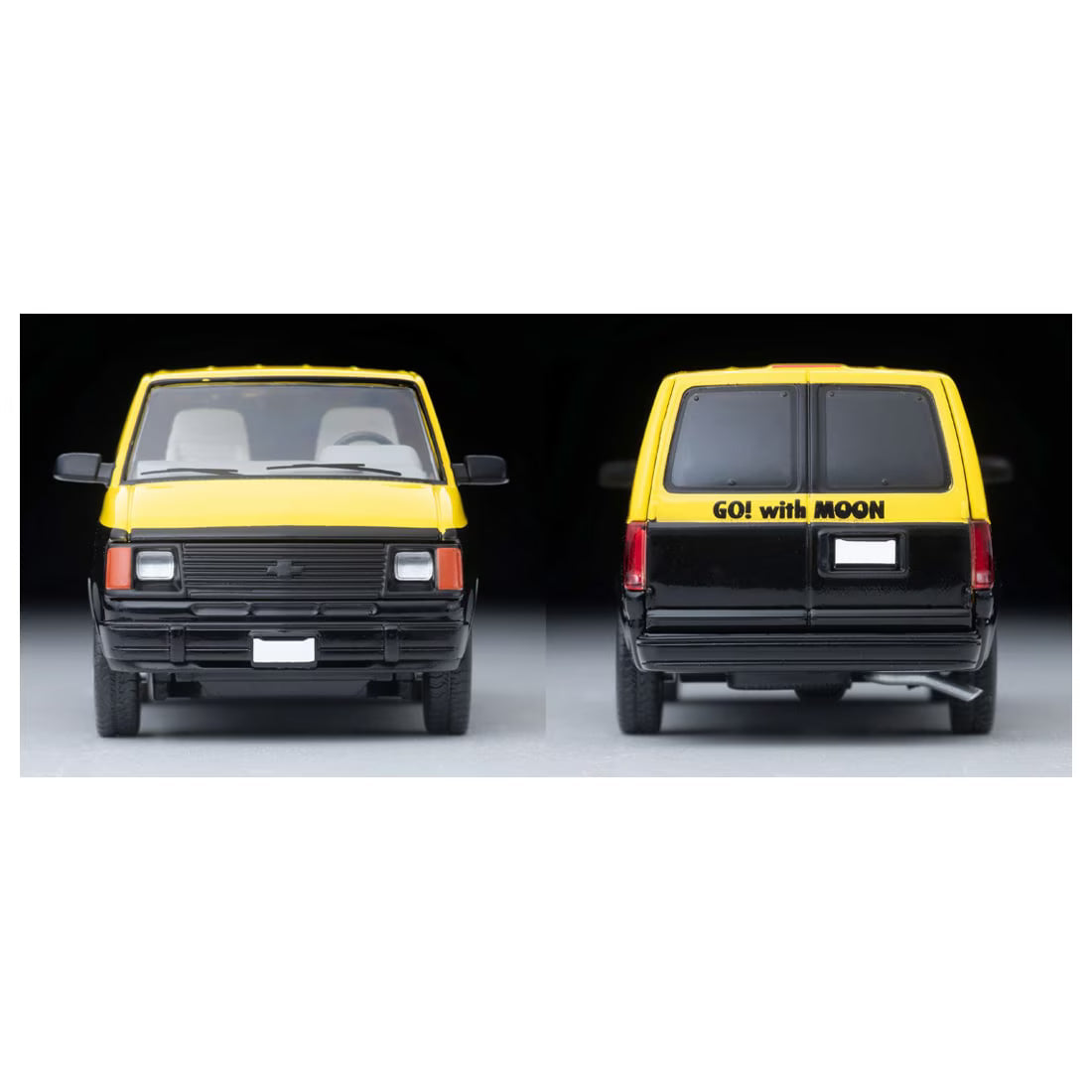 TOMICA Limited Vintage Neo - LV-N344b Chevrolet Astro Van (MOONEYES) Yellow/Black - Tomica Costa Rica Collectors Club