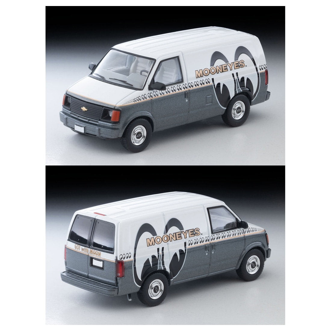 TOMICA Limited Vintage Neo - LV-N344c Chevrolet Astro Van (MOONEYES) White/Gray - Tomica Costa Rica Collectors Club