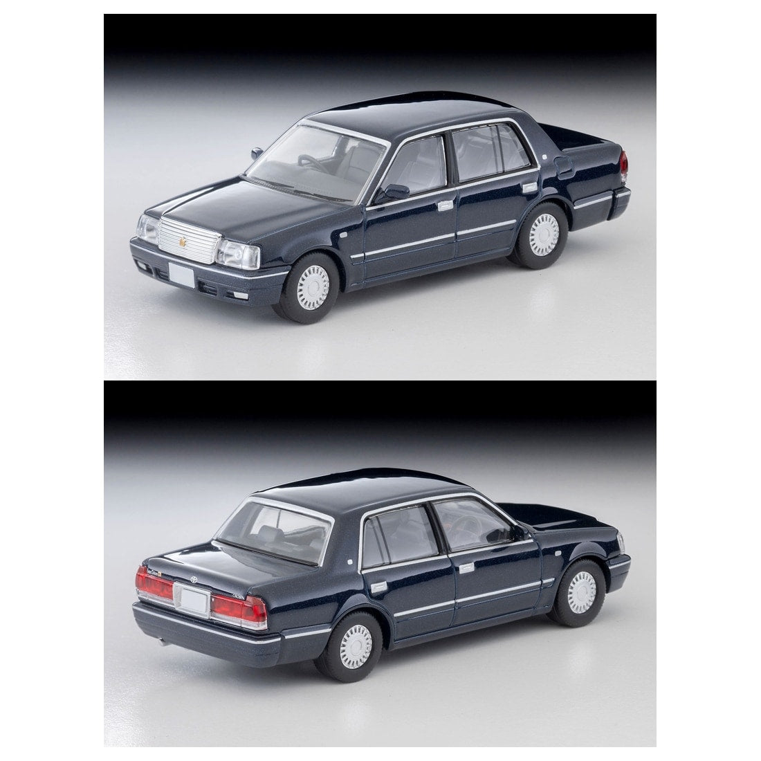 TOMICA Limited Vintage Neo - LV-N375a Toyota Crown Sedan Super Deluxe (Navy Blue) - Tomica Costa Rica Collectors Club