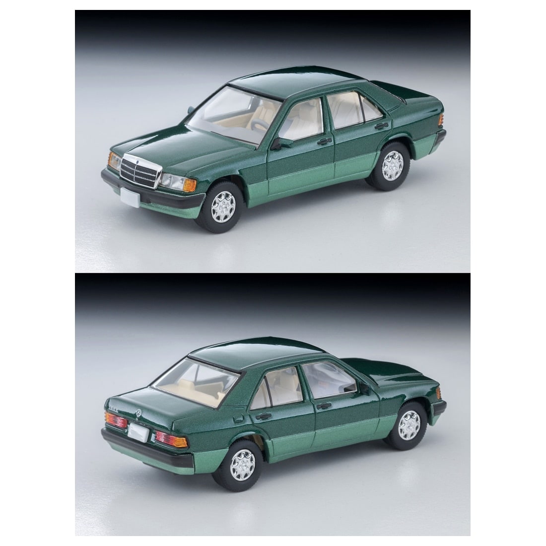 TOMICA Limited Vintage Neo - LV-N77d Mercedes-Benz 190 E (Green) 92 Modelo - Tomica Costa Rica Collectors Club