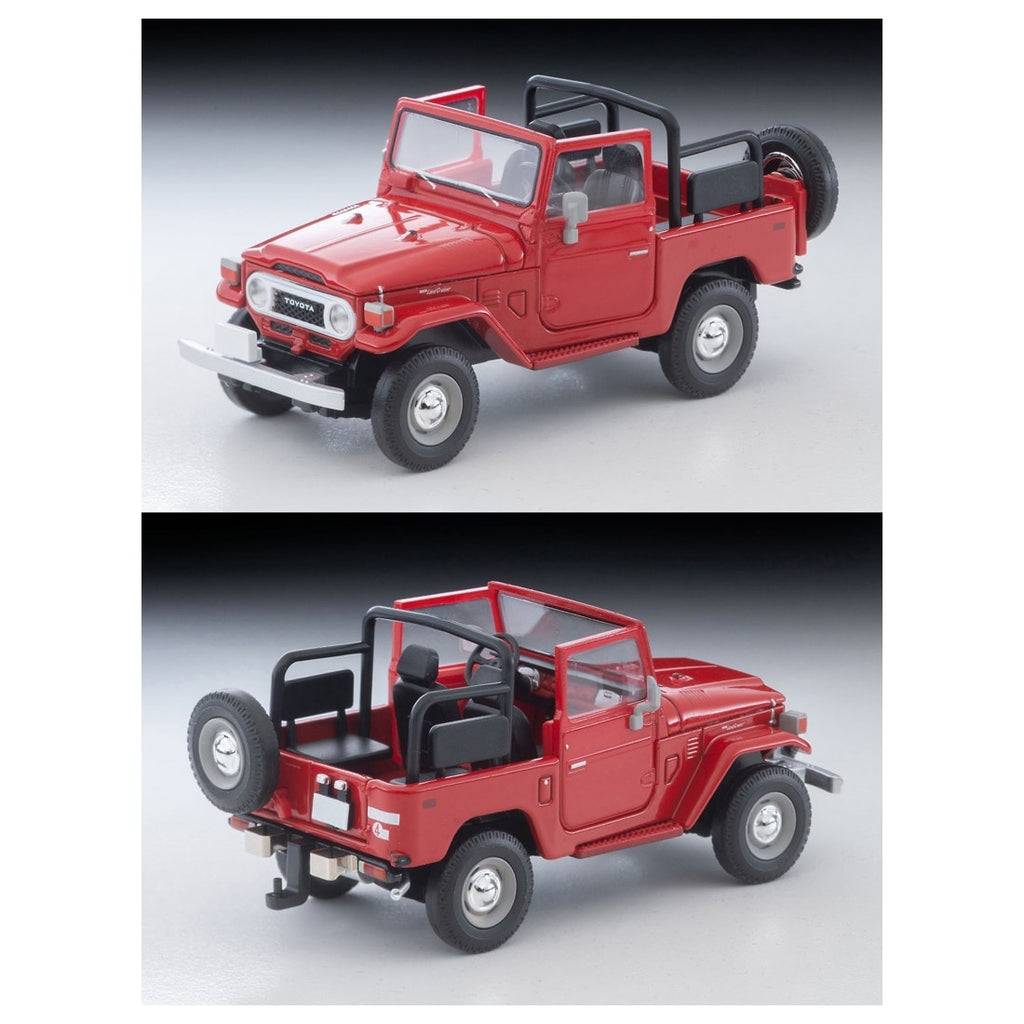 TOMICA Limited Vintage Neo - LV-N382a Toyota Land Cruiser 40 Open Top North American Version (Red) - Tomica Costa Rica Collectors Club