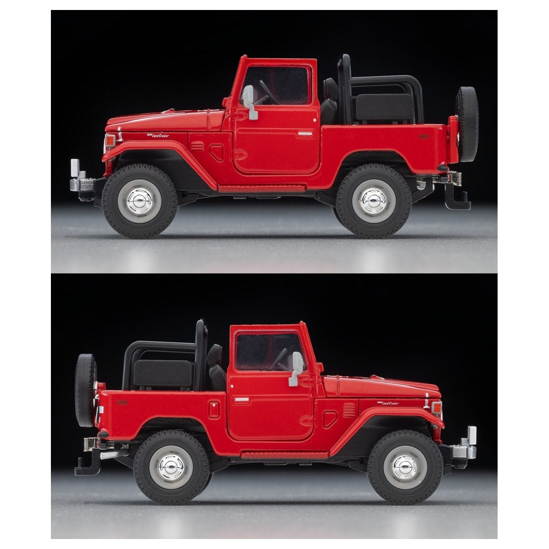 TOMICA Limited Vintage Neo - LV-N382a Toyota Land Cruiser 40 Open Top North American Version (Red) - Tomica Costa Rica Collectors Club