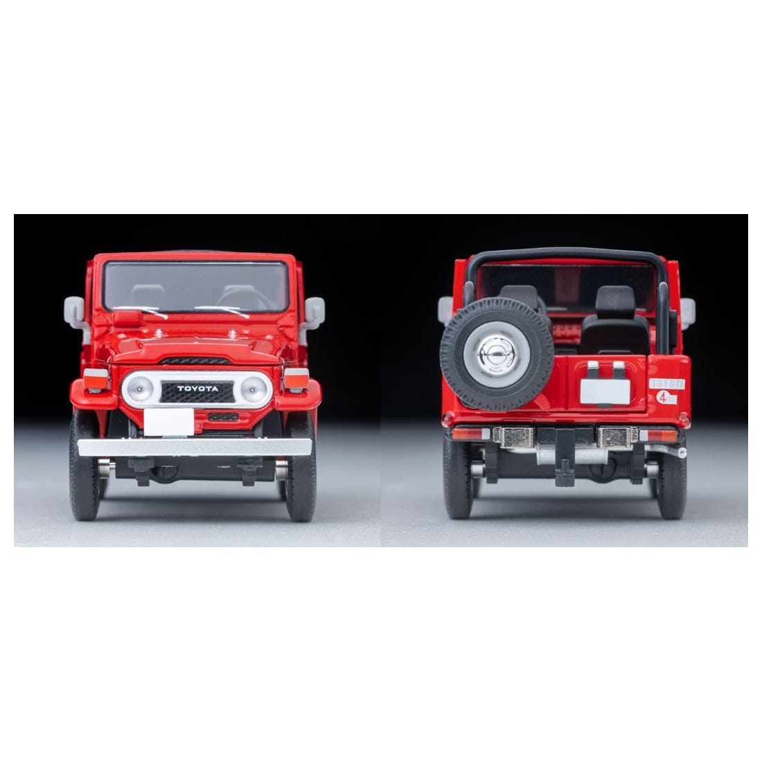 TOMICA Limited Vintage Neo - LV-N382a Toyota Land Cruiser 40 Open Top North American Version (Red) - Tomica Costa Rica Collectors Club