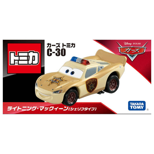 Cars TOMICA - C-30 Rayo McQueen (Tipo Sheriff)