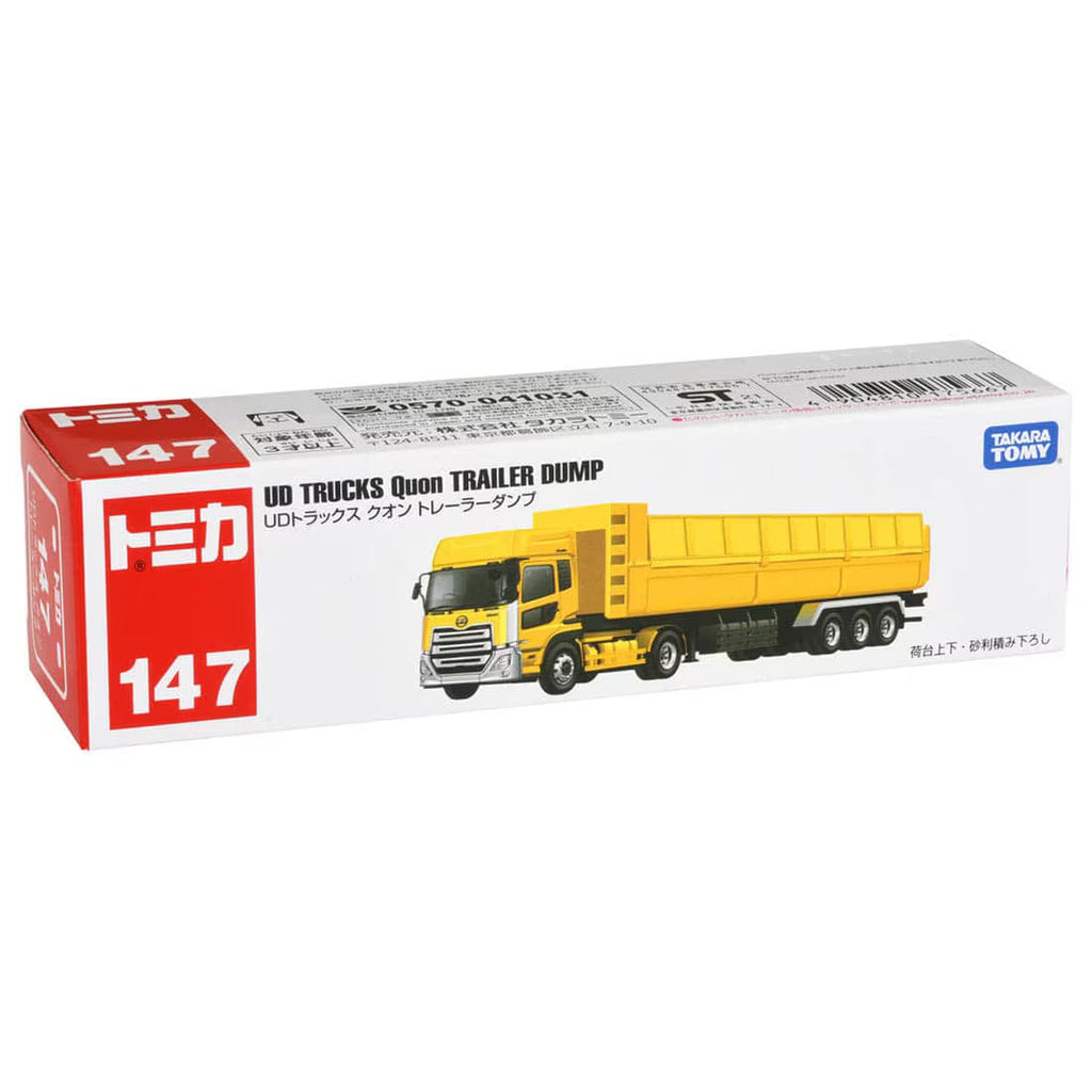 TOMICA Long Type - No.147 UD Trucks Quon Tráiler Volquete